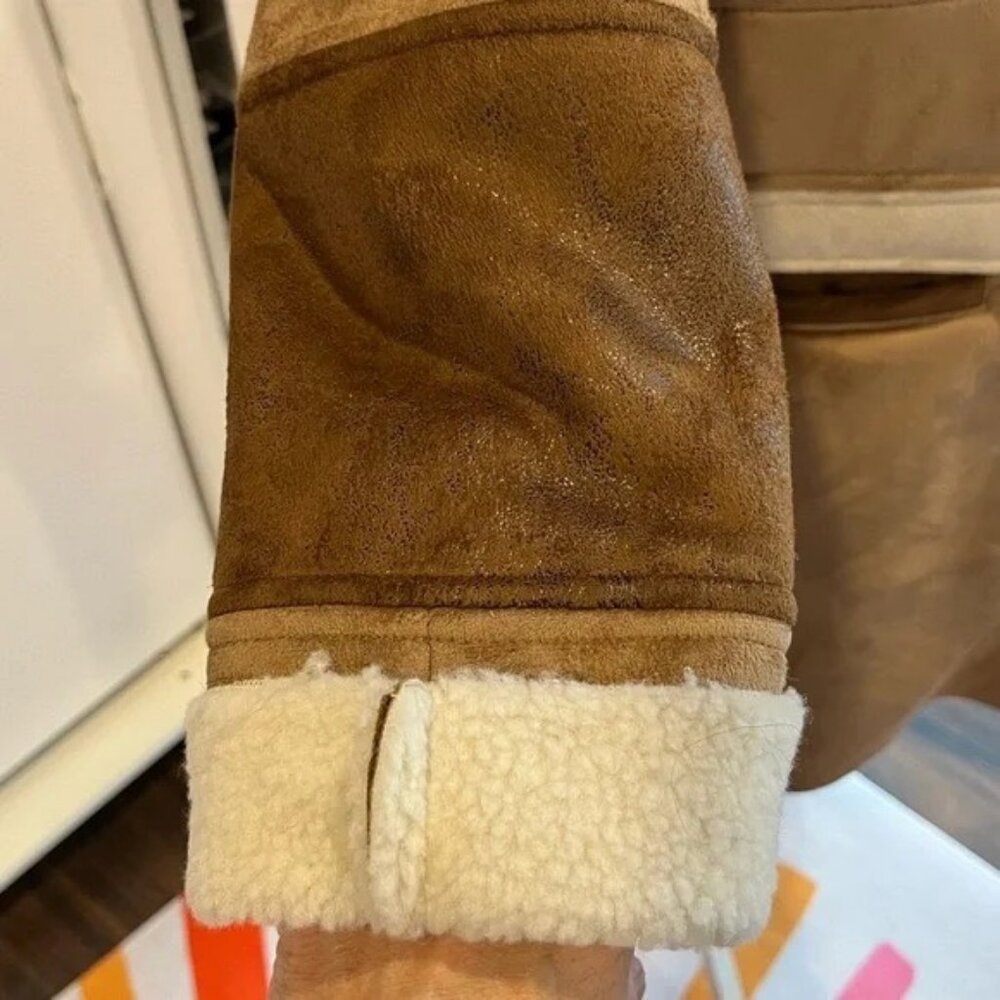 Sam Edelman Patchwork Aiden Color-Block Shearling… - image 4